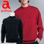 aruchibio Golf шерсть 100% земля рисунок плетеный Logo вязаный длинный рукав мужской A528905 Япония стандартный товар 2025FW модель 