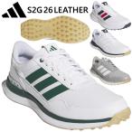  Adidas Golf S2G 26 кожа мужской шиповки отсутствует туфли для гольфа OPJ89 2026 модель Япония стандартный товар 