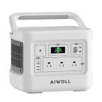 AIWOLL ポータブル電源リン酸鉄リチウム 1531Wh 純正弦波 出力1200W (瞬間最大2400W) ポータブルバッテリー AC/DC/USB