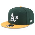 NEW ERA (ニューエラ) MLBフラットバイザー/スナップバックキャップ (9FIFTY 950 CAP) オークランド・アスレチックス