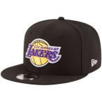 NEW ERA (ニューエラ) NBAフラットバイザー/スナップバックキャップ (9FIFTY 950 CAP) ロサンゼルス・レイカーズ ※ブラックバージョン