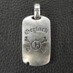 G Cross Bone Dog Tag Pendant [Half size]