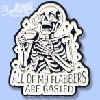  значок булавка zlaperu булавка [ALL OF MY FLABBERS ARE GASTED/ раз ......gaikotsu]pins Skull American Casual смешанные товары череп каркас 