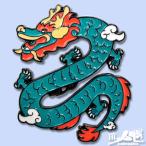  значок булавка zlaperu булавка [.. дракон ] зеленый Dragon дракон .. подъем успех Lucky item аксессуары смешанные товары pins
