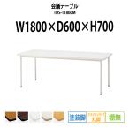 会議テーブル TDS-T1860M W1800XD600XH700mm ソフトエッジ 塗装脚タイプ 棚なし  会議用テーブル ミーティングテーブル 長机 おしゃれ 会議室