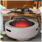 ファイヤーピット テーブル 大型 焚き火台 蓋付き バーベキューコンロ 大人数 44/60cm 薪暖炉 薪ストーブ 自宅 庭 家庭用 屋外 囲炉裏 キャンプ用コンロ 携帯便