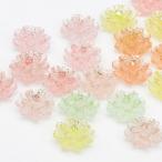 デコパーツ　お花カボション　蓄光　ネイル　約48個入り