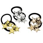 星のセッティング付ヘアゴム　1個売り