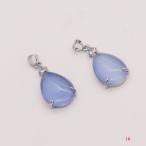 30%OFF　天然石チャーム　しずく　2個入り