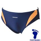 **0 почтовая доставка отправка < foot Mark > FOOTMARK aqua линия купальный костюм (..)100~150cm (04: orange ) 101531J1-04