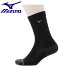 ◆◆送料無料 メール便発送 ＜ミズノ＞ MIZUNO フィットウェル ミドル丈ソックス（ブレスサーモ）(メンズ) 52JX0501 (09)