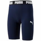 ◆◆送料無料 メール便発送 ＜プーマ＞ PUMA コンプレッション ジュニアショートタイツ 656334 (06：ピーコート/プーマホワイト)