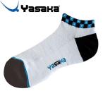 ** почтовая доставка отправка <yasaka> Yasaka квадратное Y носки черный × sax E164 (75BKSX)