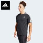 メール便発送 即納可☆【ADIDAS】アディダス オウン ザ ラン スリーストライプス メンズ ランニングTシャツ IKM32