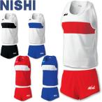 ◆◆メール便発送 ＜ニシスポーツ＞ NISHI ランニングトップ＆ランニングパンツ メンズ 上下セット 陸上競技 N65-015-N66-014N