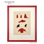  Gakken официальный .. палочки для еды ... производства . красный свитер . чёрный кошка A11349 рама имеется сумма имеется картина искусство иллюстрации принт товары смешанные товары 