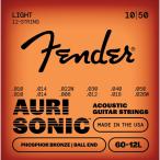 Fender Phosphor Bronze Acoustic Guitar Strings, Ball End, 60-12L .010-.048 アコースティックギター弦 フェンダー