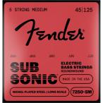 Fender SubSonic 7250-5M Bass Strings, Nickel-Plated Steel, 5-String, Long Scale, Gauges .045-.125 フェンダー