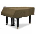 グランドピアノカバー　ヤマハC5,C5X,C6,C5L GP-602DB　  犬楽器柄ジャガード織ダークブラウン