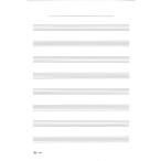 パート五線紙7-8B（片面）　【1袋（10枚）】（2つ折り／4ページ縦270mm×横390mm（195mm））