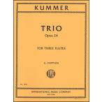 楽譜　クンマー／フルート三重奏曲 作品24(1395／フルート3重奏（スコア無し）／輸入楽譜（T）)