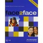 【取寄品】【取寄時、納期1〜3週間】FACE2FACE 2ND EDITION PRE-INTERMEDIATE WORKBOOK WITH KEY【沖縄・離島以外送料無料】