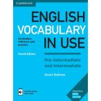 【取寄品】【取寄時、納期1〜3週間】English Vocabulary in Use Pre-intermediate and Intermediate 4th Edition Book with answers and Enhanced eBook【ネコポ