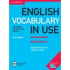 【取寄品】【取寄時、納期1〜3週間】English Vocabulary in Use Elementary 3rd Edition Book with answers and Enhanced eBook【ネコポスは送料無料】