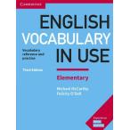 【取寄品】【取寄時、納期1〜3週間】English Vocabulary in Use Elementary 3rd Edition Book with answers【ネコポスは送料無料】