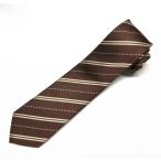 [OUTLET] форма school галстук женщина для Brown полоса ELLE ECOLE[ сделано в Японии ]