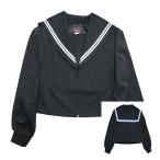 [OUTLET] матроска чёрный × воротник белый линия зима одежда передний открытие 15/15B 7662M[ сделано в Японии ]