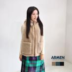 ショッピングARMEN ARMEN アーメン フリースリバーシブルフーデッドベスト FLEECE / NYLON HOODED REVERSIBLE VEST ADNAM2362 レディース 秋冬 アウター