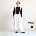 ARMEN アーメン コットンウールサスペンダーアジャスタータックパンツ ISNAM2453 レディース ユニセックス サロペット オーバーオール ゆったり