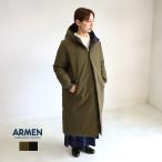 アーメン ナイロンコットンリバーシブルダウンフーデッドコート ARMEN NAM2256R レディース 秋冬 ゆったり リバーシブル 防寒 スポーツ観戦 アウトドア