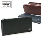 ショッピングPORTER ポーター エイブル ロングウォレット 030-03438 長財布 吉田カバン PORTER 財布 ABLE L字ファスナー WALLET 本革 小銭入れ付き 型押し 日本製 ブランド