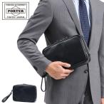 ショッピングクラッチバッグ ポーター ソート ポーチ 116-03278 クラッチバッグ セカンドバッグ 吉田カバン PORTER SORT POUCH バッグインバッグ ダブルファスナー 本革 メンズ 日本製