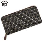 ショッピング和柄 最大46%★1/8限定 印傳屋 長財布 インデンヤ INDEN-YA しらべ 束入 財布 本革 漆 ラウンドファスナー ラウンド 軽量 鈴蘭 和柄 日本製 レディース 7006