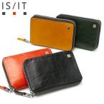 最大39%★5/1限定 IS/IT 財布 メンズ 二つ折り イズイット 本革 ブランド ラウンドファスナー 小銭入れあり ボックス型 カード入れ 40代 ルチード 958605