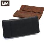ショッピングlee 最大42%★12/29迄 Lee 財布 LEE リー cross クロス 長財布 小銭入れ かぶせ 大容量 本革 メンズ レディース 320-1896