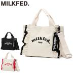 最大50%★3/5限定 ミルクフェド トートバッグ レディース キャンバス ミニ 小さめ MILKFED. ショルダーバッグ バッグ A5 RUFFLE MINI BAG 103222053009