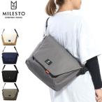 ショッピングメッセンジャー 最大36%★5/3限定 ミレスト ショルダーバッグ MILESTO Hutte ヒュッテ メッセンジャーバッグL 斜め掛け A4 大きめ 通学 旅行 レディース MLS464