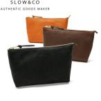 最大40%★8/15限定 スロウ ポーチ SLOW rubono ルボーノ pouch Msize 小物入れ 本革 シンプル 日本製 300S17C