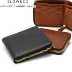 スロウ 財布 メンズ レディース 二つ折り SLOW ブランド 小さめ 40代 本革 コンパクト 薄い herbie ハービー round short wallet SO660G