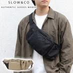 最大49%★12/1限定 SLOW ボディバッグ 小さめ スロウ バッグ ブランド ナイロン 斜めがけ 軽量 弱撥水 横型 カジュアル Nylon Body Shoulder Bag 858S64R
