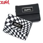 最大46%★8/31迄 エックスガール 財布 X-girl TRI FOLD WALLET 三つ折り財布 小銭入れ付き 小さめ コンパクト 中学生 高校生 女子 レディース 105213054013