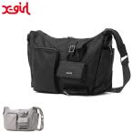 最大51%★22・23日限定 エックスガール ショルダーバッグ レディース 斜めがけバッグ 大きめ A4 X-girl バッグ 大人 MULTI POCKET SHOULDER BAG 105254053010