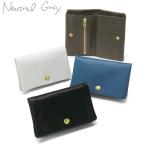 ニュートラルグレイ 二つ折り財布 Neutral Gray ハスキー SHORT WALLET 財布 二つ折りサイフ 本革 薄型 小さい 日本製 レディース 1015-658