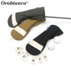 最大33%★5/17.18限定 日本正規品 オロビアンコ ゴルフ ヘッドカバー ユーティリティ Orobianco GOLF カバー 軽量 番手 メンズ レディース 125cc OG-CB5 83475