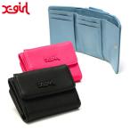 最大50%★1/8限定 エックスガール 財布 レディース X-girl 三つ折り財布 コンパクト ブランド かわいい 小さめ ミニ財布 小銭入れあり 合皮 105234054017