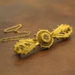 アンティーク ダイヤモンド 15ctゴールド ブローチ